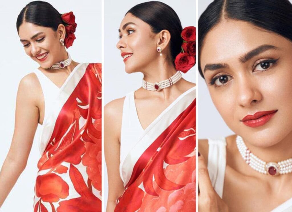 Mrunal Thakur in Saree
