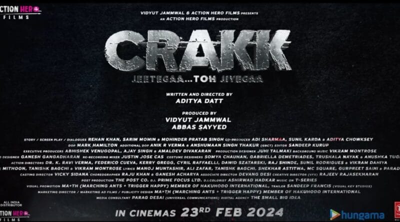 Crakk - Jeetegaa Toh Jiyegaa | Official Trailer | Vidyut Jammwal, Arjun R, Nora F | Aditya D | Amy J