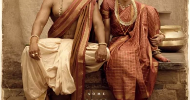 Official Ranabaali poster featuring Vijay Deverakonda and Rashmika Mandanna