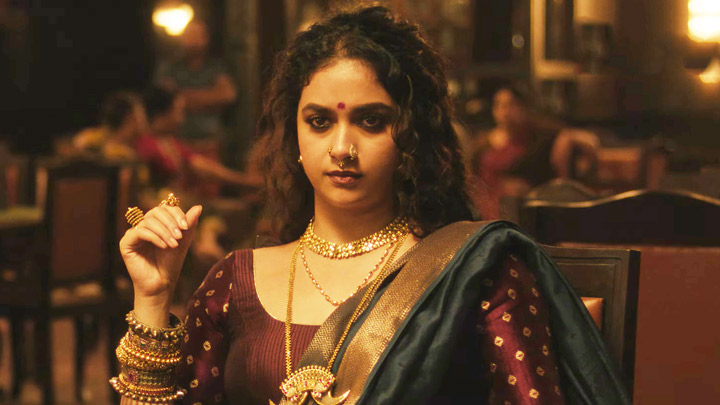 Keerthy Suresh as Bhavani in Netflix's Akka first look