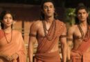 Ranbir Kapoor as Lord Rama with Sai Pallavi as Sita and Ravi Dubey as Lakshmana in Ramayana: Part 1
