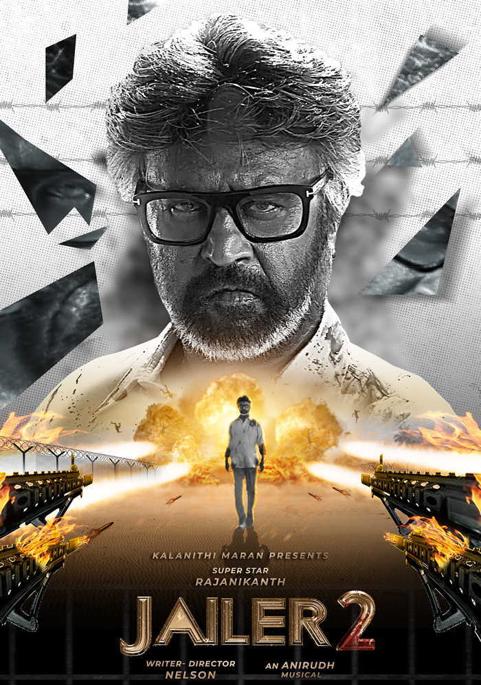 Rajinikanth on the official poster of Jailer 2, the Nelson Dilipkumar sequel