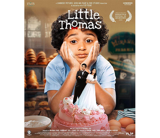 Official poster of Little Thomas starring Gulshan Devaiah and Rasika Dugal