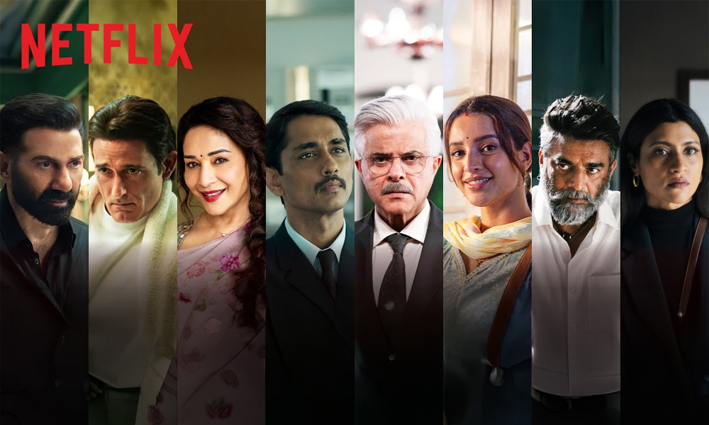 Netflix India slate artwork featuring the stars of its upcoming Indian films and series
