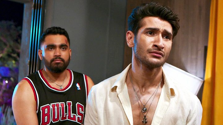 Viraj Ghelani and Arjun Tanwar in the Party Animals trailer